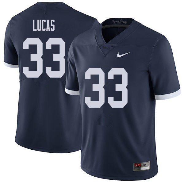 Men #33 Richie Lucas Penn State Nittany Lions College Throwback Football Jerseys Sale-Navy